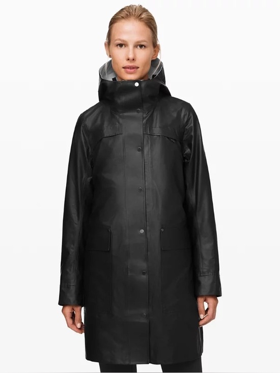 lululemon athletica Jackets & Blazers - Lululemon Into The Drizzle Rain Jacket in black (6)
